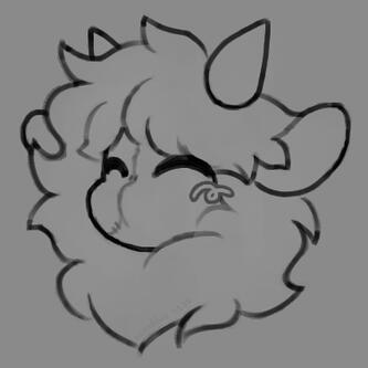 [COMM] headshot / messy lineart credit